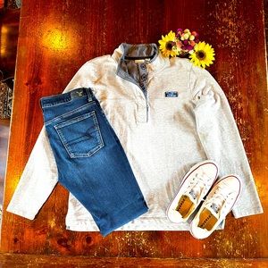 LL Bean Lightweight Rugby Pullover